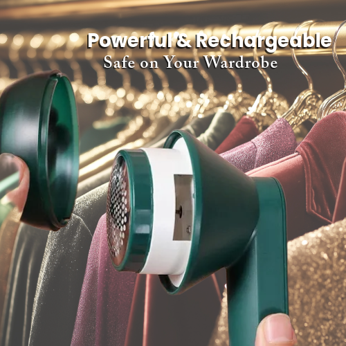Eucalyptus fabric Shaver with wardrobe closet background.